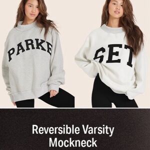 Parke x Set Active reversible mock neck varsity crew neck L/XL